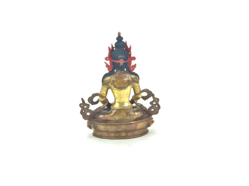 Gilded Gold/Bronze 8.5" Amitabha Nepalese Buddha Statue #st278