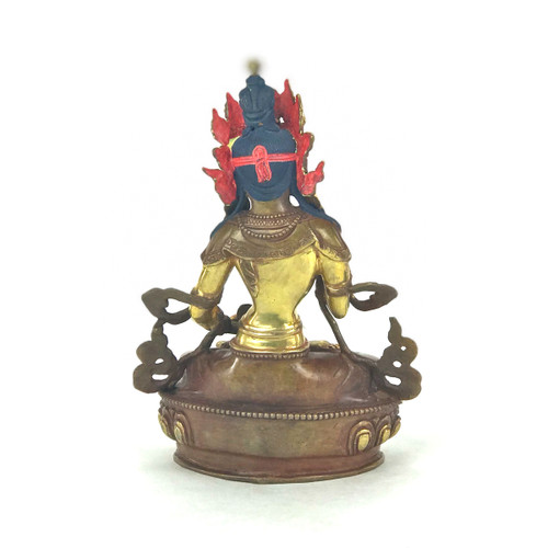 Gilded Gold/Bronze 8.5" Vajrasattva Nepalese Buddha Statue #st283