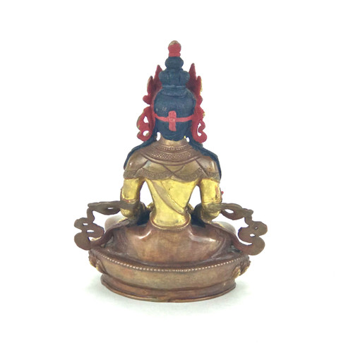 Gilded Gold/Bronze 8.5" Amitabha Nepalese Buddha Statue #st284