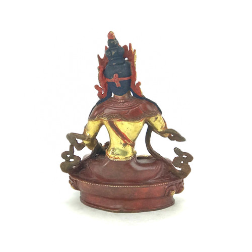 Gilded Gold/Bronze 8" Vajrasattva Nepalese Buddha Statue #st124