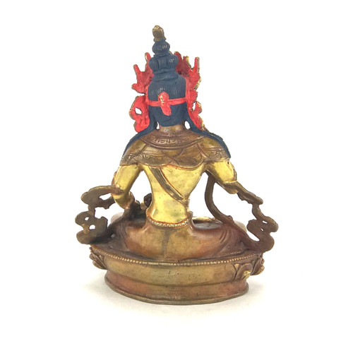 Gilded Gold/Bronze 8" Vajrasattva Nepalese Buddha Statue #st115