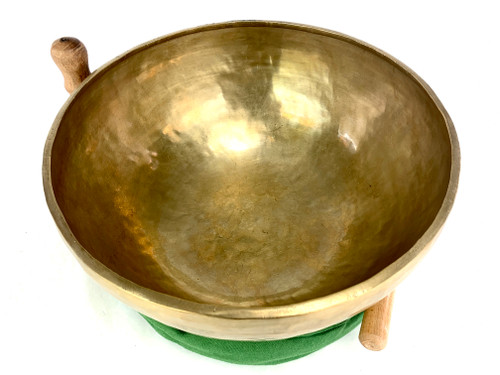 13" F#/D Note Engraved Himalayan Singing Bowl #f34640121