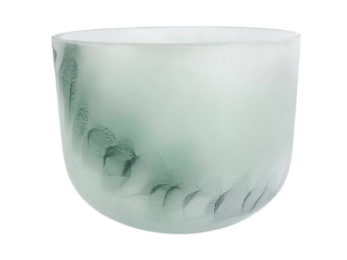 8" B Note 432Hz Perfect Pitch Moss Agate Empyrean Fusion Crystal Singing Bowl Crystal Vibes #ca008bm30 11001847