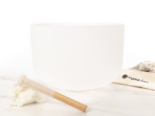 14" A# Note 440Hz Perfect Pitch Empyrean Crystal Singing Bowl Crystal Vibes #ca0014aspp0 31002919
