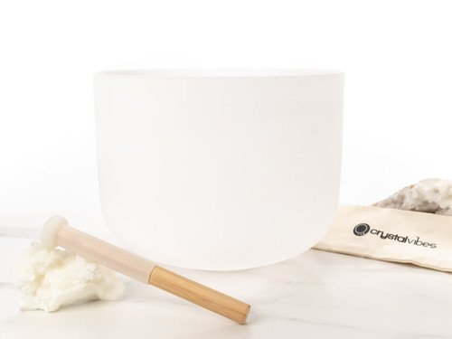 12" D Note 440Hz Perfect Pitch Empyrean Crystal Singing Bowl Crystal Vibes #ca0012dp5 31003322