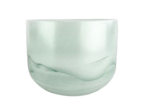 8" B Note 432Hz Green Aventurine Empyrean Fusion Crystal Singing Bowl Crystal Vibes  #ca008bm40 11002261