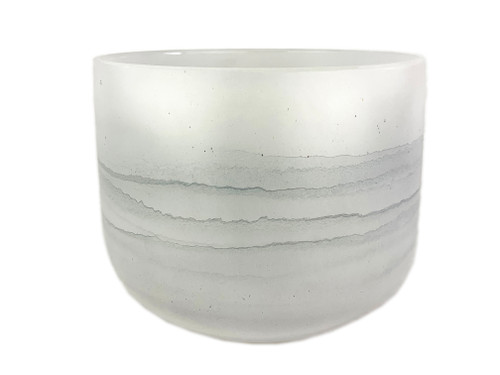 9" A Note 440Hz Perfect Pitch Emerald/Celestite Empyrean Fusion Crystal Singing Bowl Crystal Vibes US #ca009am5 11002329
