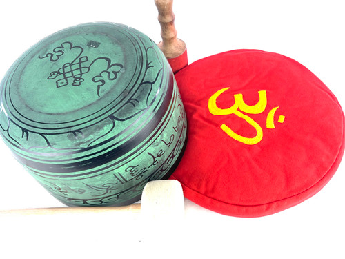 11.25" C# Note Cast Aluminum Himalayan Singing Bowl #c30500522