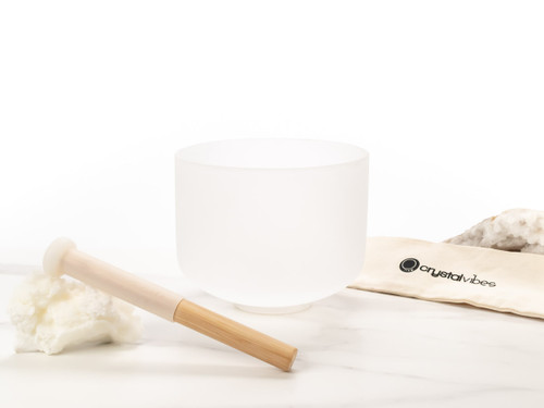8" F# Note 440Hz Perfect Pitch Empyrean Crystal Singing Bowl Crystal Vibes #ca008fspp0 31006383