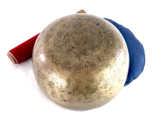 6" D#/A# Note Antique Himalayan Singing Bowl #d5800622