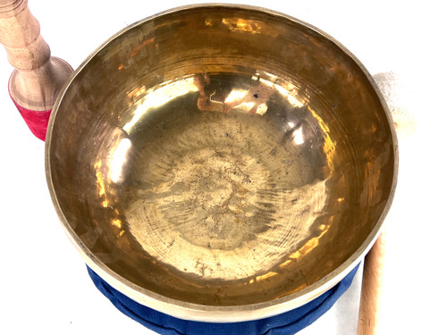 12.25" F#/C# Note Black Bottom Himalayan Singing Bowl #f27771022