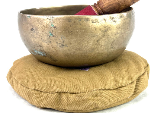 5.25" F/B Note Antique Himalayan Singing Bowl #f3850323