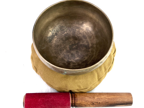 5.25" F/B Note Antique Himalayan Singing Bowl #f3850323