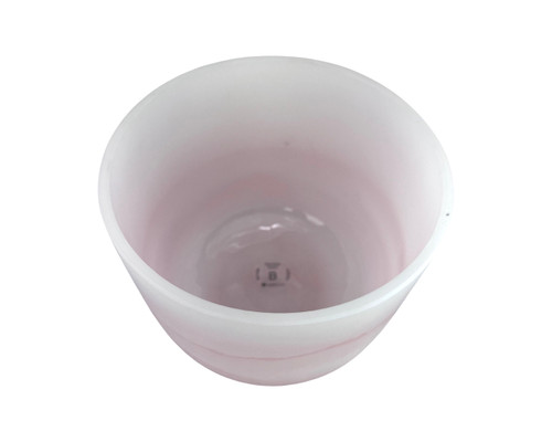 9" B Note 440Hz Perfect Pitch Rose Quartz Empyrean Fusion Crystal Singing Bowl Crystal Vibes  #ca009bpp0 11003211
