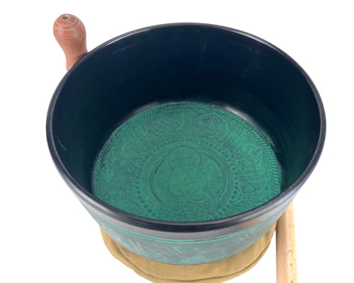 8.5" G# Note Cast Aluminum Himalayan Singing Bowl #g15500623