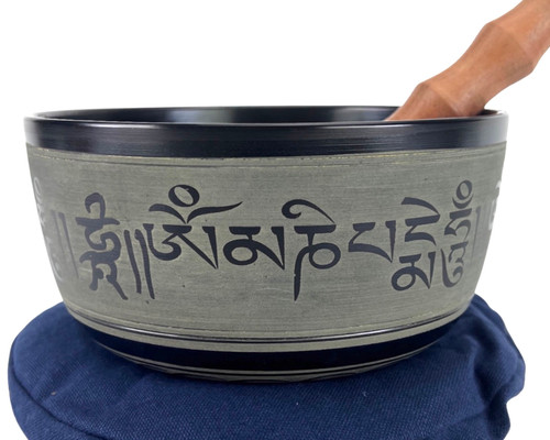 7" D Note Cast Aluminum Singing Bowl #d7450623