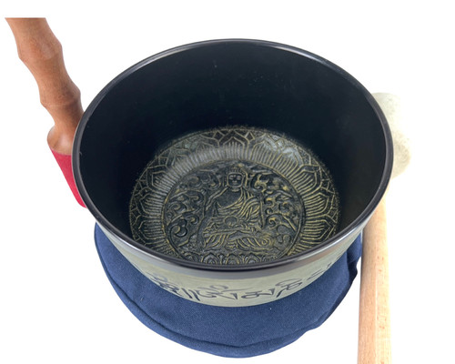7" D Note Cast Aluminum Singing Bowl #d7450623