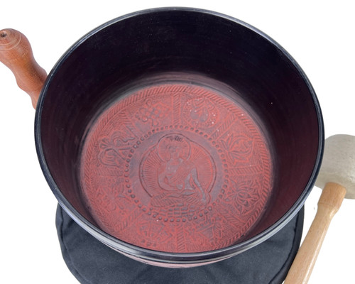 8.5" G Note Cast Aluminum Himalayan Singing Bowl #g14300723