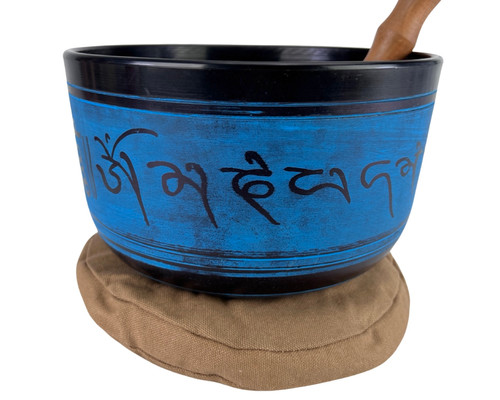 8.5" G# Note Cast Aluminum Himalayan Singing Bowl #g14600723