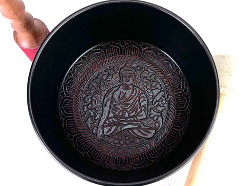 8" A Note Aluminum Cast Himalayan Singing Bowl #a10620923