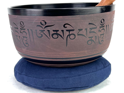 8.75" A Note Aluminum Cast Himalayan Singing Bowl #a15110923