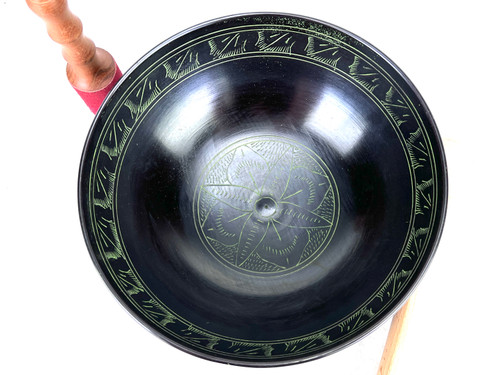 10.75" G# Note Flat Aluminum Cast Himalayan Singing Bowl #g8751023