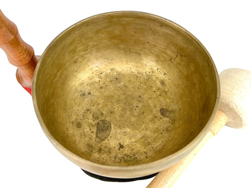 7" B/F Note Antique Himalayan Singing Bowl #b8351023