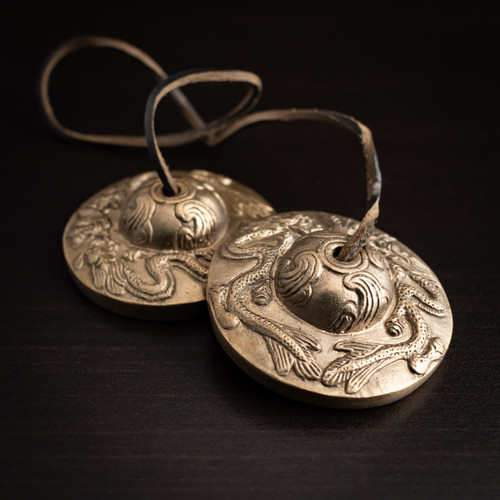 Medium Dragon Meditation Tibetan Hand Tingsha Cymbals
