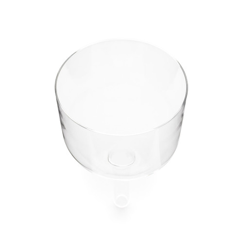 7" D# Note 440Hz Clear Handle Crystal Singing Bowl Crystal Vibes #hh7dsp30 13000996