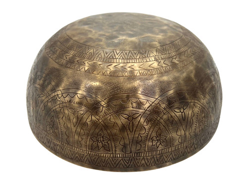 9.25" C#/G Note Premium Engraved Singing Bowl Zen Himalayan Pro Series #c16200224
