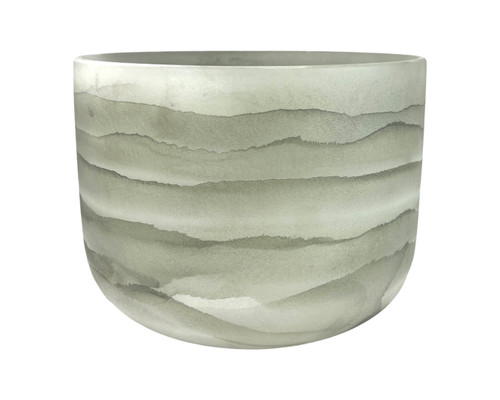 11" F Note 432Hz Perfect Pitch Moldavite Empyrean Fusion Crystal Singing Bowl Crystal Vibes #ca0011fm30 11003237