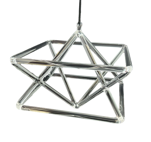 Quartz Crystal Singing Merkaba Star Chime 12"