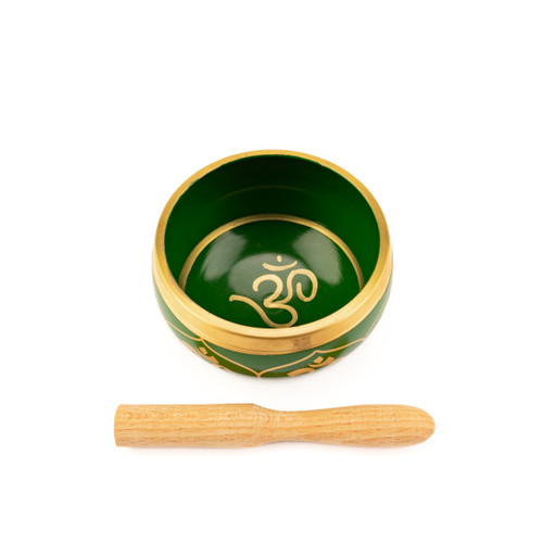 Green Cast Hindi Singing Bowl 4" Green Cast Hindi Singing Bowl 4"