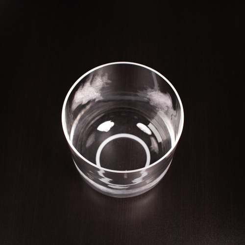 8" D# Note 440Hz Clear Quartz Crystal Singing Bowl Crystal Vibes #cc8dsp40 33001991