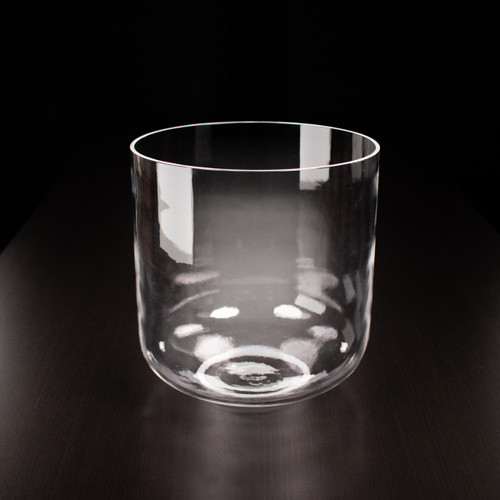 9" G# Note 440Hz Clear Quartz Crystal Singing Bowl Crystal Vibes Extra Tall #cc9gsp30 33002015