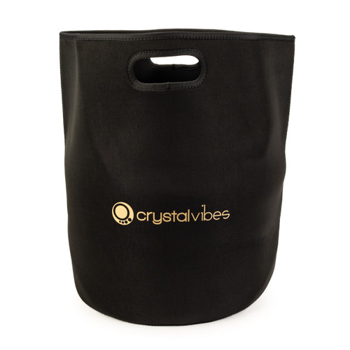 14" Individual Crystal Vibes Bamboo Charcoal Singing Bowl Nesting Sleeve 14" Individual Crystal Vibes Bamboo Charcoal Singing Bowl Nesting Sleeve