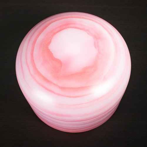 13" F Note 432Hz Perfect Pitch Rhodochrosite Empyrean Fusion Crystal Singing Bowl Crystal Vibes #ca0013fm30 11003518