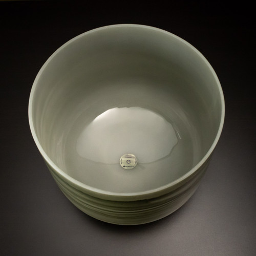 13" G Note 440Hz Perfect Pitch Moldavite Empyrean Fusion Crystal Singing Bowl Crystal Vibes #ca0013gm5 11003542