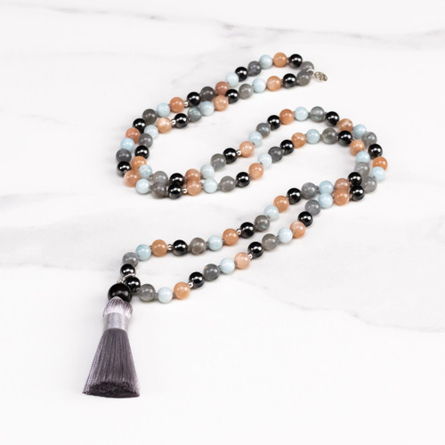 Aritaki The Elementals Japa Mala 108 Bead Necklace