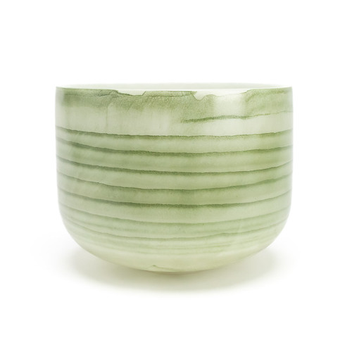 14" C# Note 432Hz Moldavite Empyrean Fusion Crystal Singing Bowl Crystal Vibes #ca0014csm35 11003544
