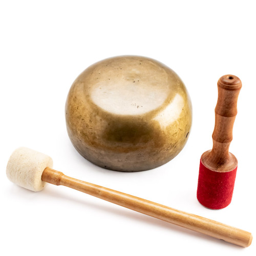 8" F/F Note Antique Himalayan Singing Bowl #f10500425