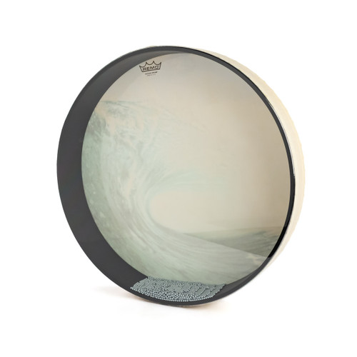16" Sky Crest Ocean Wave White Remo Ocean Drum