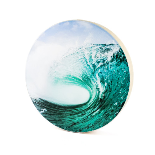 16" Sky Crest Ocean Wave White Remo Ocean Drum