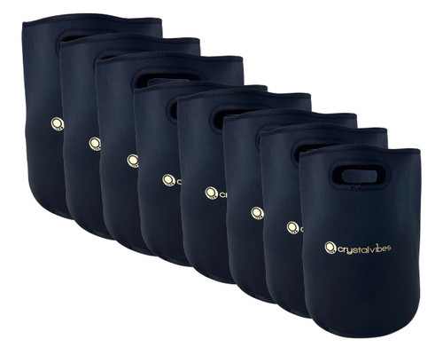 8-14" 7-Note 440Hz Perfect Pitch "Seven Chakras" Empyrean Fusion Crystal Singing Bowl Set Crystal Vibes #set709