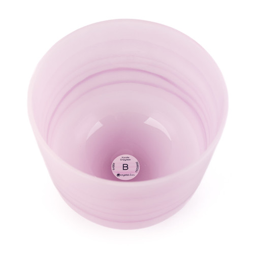 8" B Note 440Hz Perfect Pitch Kunzite Empyrean Fusion Crystal Singing Bowl Crystal Vibes #ca008bp5 11003692