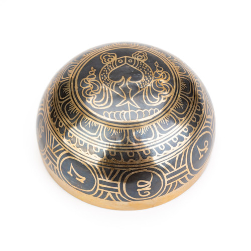 6.5" G#/D Note Etched Singing Bowl Zen Himalayan Pro Series #g6450625