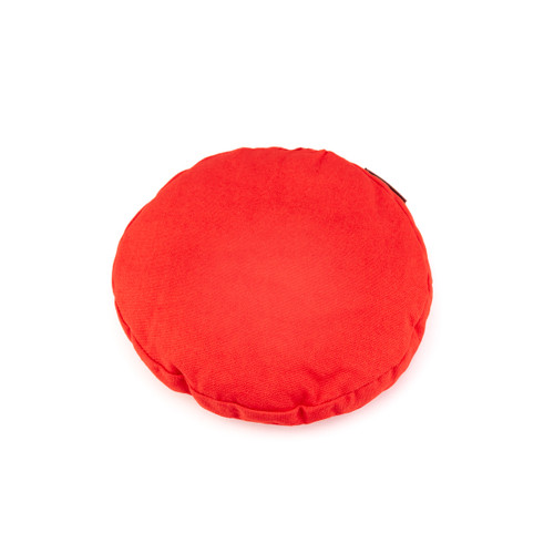 Large Red Singing Bowl Cushion With Om Symbol #Lredomcushion