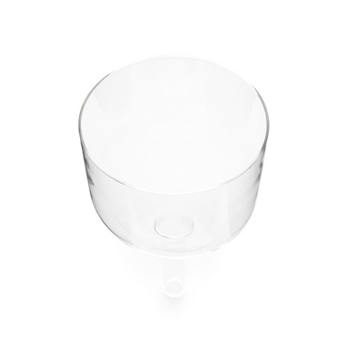 7" D Note 440Hz Clear Halo Handle Crystal Singing Bowl Crystal Vibes #hh7dp45 13001200