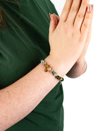 Aritaki Grounded Japa Mala 18 Bead Bracelet Aritaki Grounded Japa Mala 18 Bead Bracelet