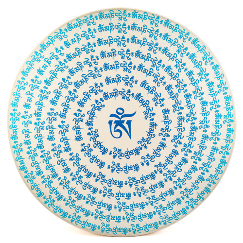 22" Blue Om Sanskrit Design Remo Ocean Drum